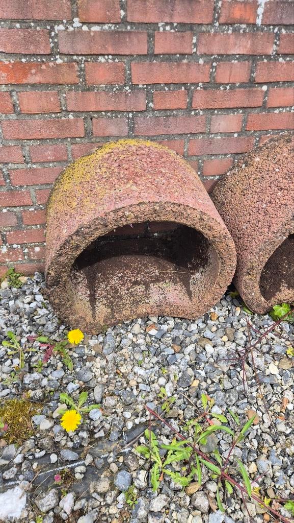 15x bloembakken, Tuin en Terras, Bloembakken en Plantenbakken, Ophalen, Steen, Minder dan 30 cm
