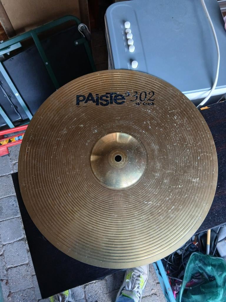 Paiste 302 16" Crash en 20" Ride Bekkens, Ophalen of Verzenden, Gebruikt, Overige merken