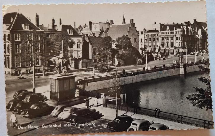 Ansichtkaart Den Haag Buitenhof met Vijverberg (Gelopen), Verzamelen, Ansichtkaarten | Nederland, Gelopen, Zuid-Holland, 1960 tot 1980