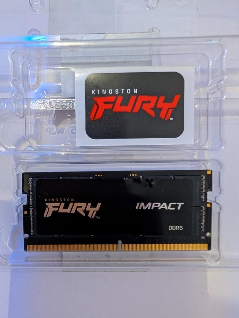 Kingston FURY Impact geheugenmodule 32 GB, DDR5, 4800, Computers en Software, RAM geheugen, 32 GB, Ophalen of Verzenden, Zo goed als nieuw