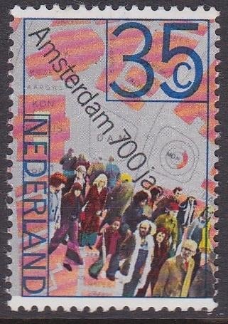1067 (jaar 1975) | Waardeverandering 700 jaar Amsterdam, Postzegels en Munten, Ophalen of Verzenden, Na 1940, Postfris