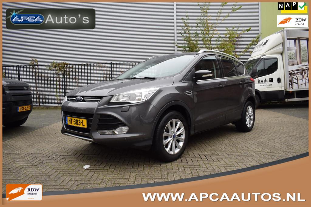 Ford Kuga 1.5 Titanium 12 mnd GARANTIE Camera StoelVW Pano A, Euro 6, 4 cilinders, Leder en Stof, Origineel Nederlands