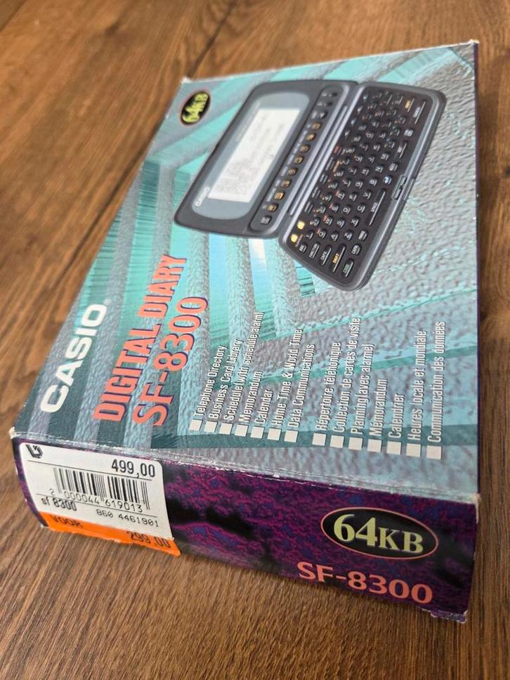 Casio Digital Diary SF-3800 - Vintage Agenda Computer 64kB, Telecommunicatie, Pda's, Ophalen of Verzenden