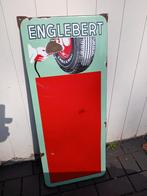 Englebert emaillebord, Reclamebord, Gebruikt, Ophalen of Verzenden, Englebert