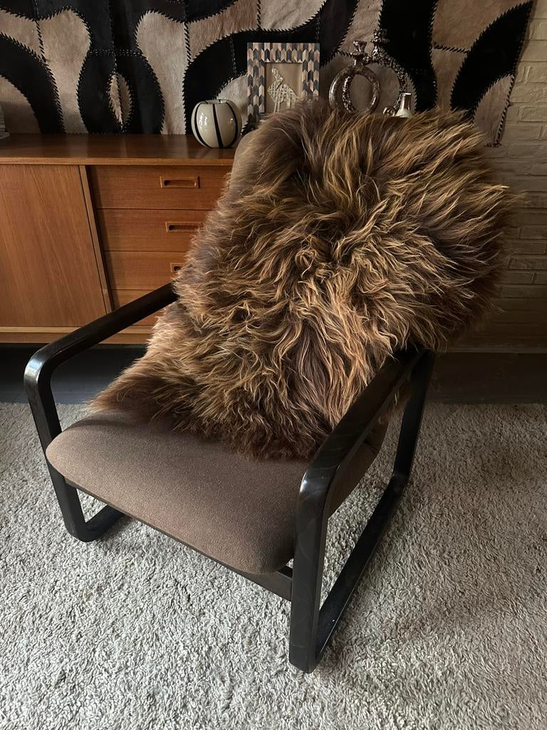 Ijslandse schapenvacht - natuurlijk bruin XL 120cm, Ophalen of Verzenden, Zo goed als nieuw, X, X