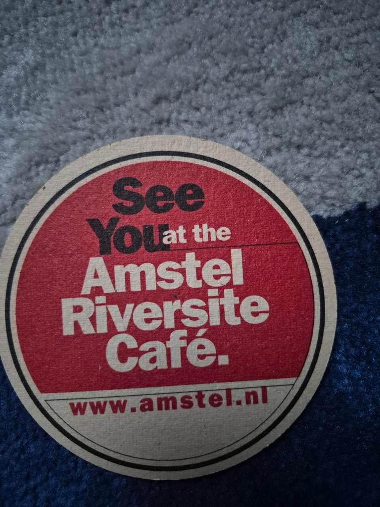 Amstel bierviltje - Vintage verzamelobject, Verzamelen, Biermerken, Ophalen of Verzenden, Gebruikt, Viltje(s), Amstel