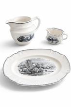 Vintage Societe Ceramique Maastricht Servies 'Landschap ', Antiek en Kunst, Antiek | Servies compleet, Ophalen of Verzenden