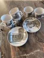 Retro Kop en schotel set met oa Hi-Way diner fotoafdruk, Ophalen of Verzenden, Huis en Inrichting