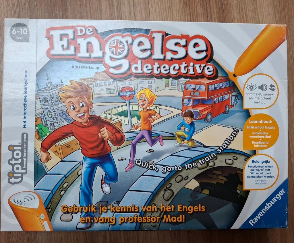 De Engelse Detective Tiptoi - Compleet en in Prima Staat, Een of twee spelers, Ophalen, Zo goed als nieuw, Ravensburger