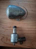 ouderwetse fiets lamp met dynamo, Ophalen of Verzenden, Gebruikt