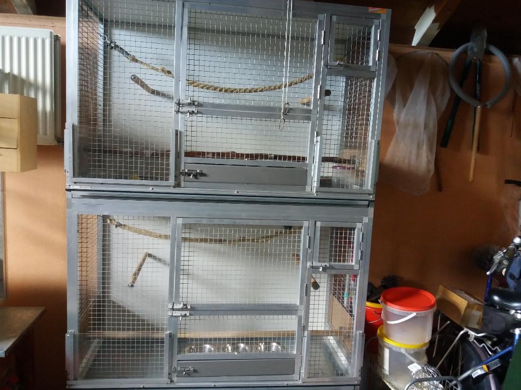 binnenvoliëre  aluminium, Dieren en Toebehoren, Vogels | Toebehoren, Gebruikt, Kooi-accessoires, Ophalen