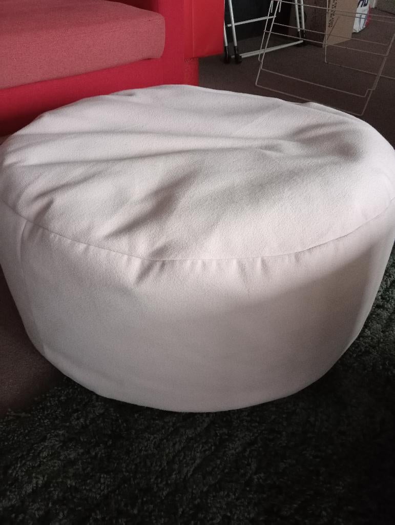 Lichtroze/groot/rond/68d/30h Poef IZGST, Ophalen, Rond, Minder dan 50 cm, Zo goed als nieuw