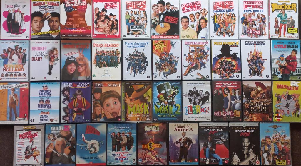 40 komedie, comedy films op dvd in 1 koop, Alle leeftijden, Verzenden, Zo goed als nieuw