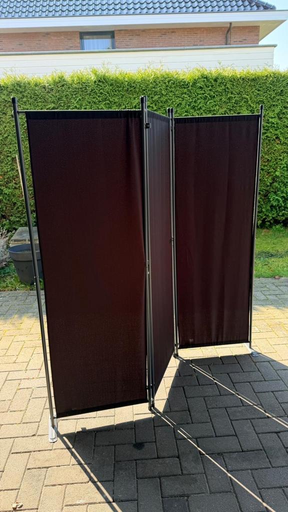 Nieuw Zwart Tuinscherm 160x165cm - Zicht/Zon/Wind, Ophalen, Zo goed als nieuw, 150 tot 200 cm, 150 tot 200 cm