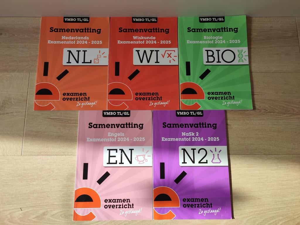 VMBO TL/GL Examenoverzicht Samenvattingen 2024-2025, Boeken, Schoolboeken, Zo goed als nieuw, Nederlands, VMBO, Ophalen of Verzenden