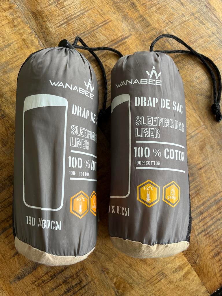 WanaBee Slaapzak Liner 100% Katoen (2 stuks), Ophalen of Verzenden, Zo goed als nieuw