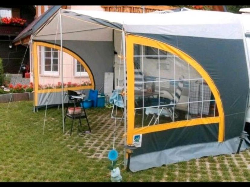 Stromeyer Panorama voortent, maat 1, geel. Tent, Ophalen of Verzenden, Gebruikt