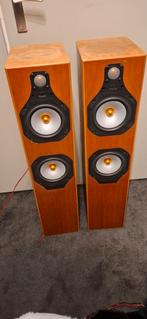 2 speakers van monitor audio, Zo goed als nieuw, 120 watt of meer, Front, Rear of Stereo speakers, Ophalen