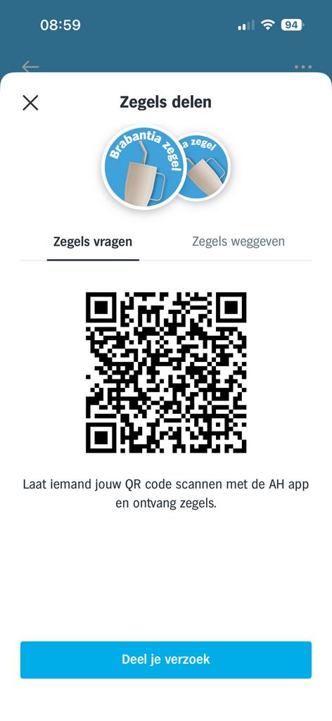 Gezocht: AH Brabantia zegels!, Albert Heijn, Verzenden