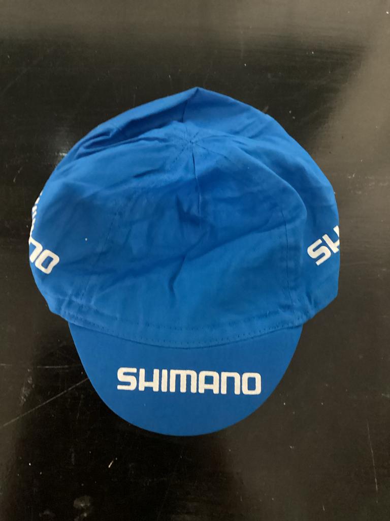 Shimano fietspet blauw wielrennen pet wielerpet blauw, Gebruikt, Overige maten, Bovenkleding, Heren