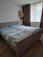 Hoog laag bed, Ophalen, Tweepersoons, 180 cm, Hout