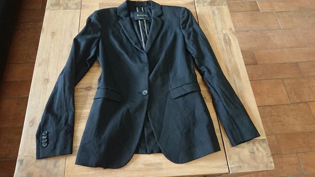 Dames Kostuum Zwart Maat 36 - Massimo Dutti, Kostuum of Pak, Massimo Dutti, Zwart, Ophalen of Verzenden