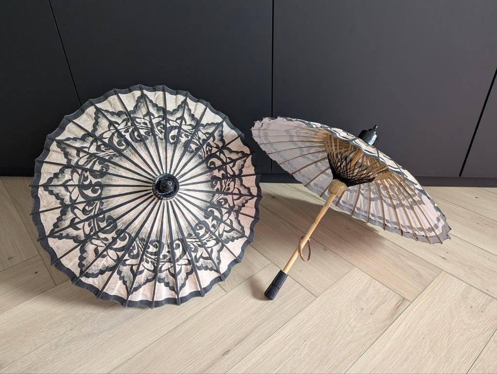Handgemaakt traditionele olie geschilderde parasols Myanmar, Ophalen of Verzenden