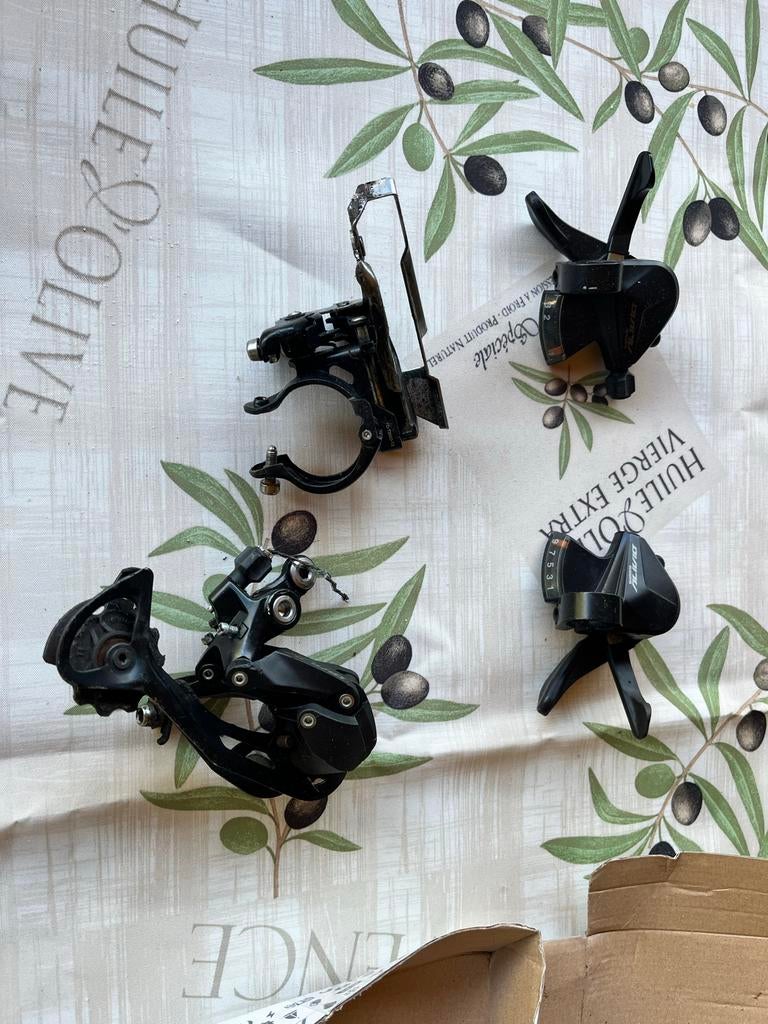 Shimano Alivio Derailleur en Shifters Set, Gebruikt, Ophalen of Verzenden, Derailleur of Ketting, Aluminium
