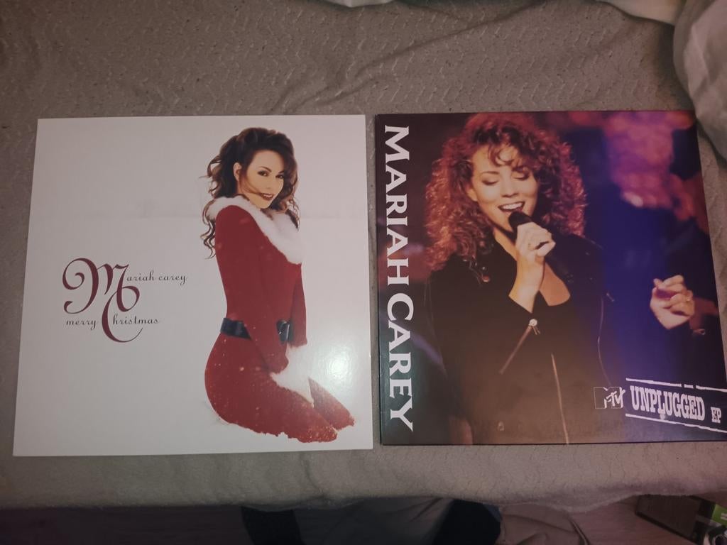 Mariah Carey Vinyl LP's: Merry Christmas & MTV Unplugged, Cd's en Dvd's, 1990 - 1999, Dubbel-LP, Ophalen of Verzenden, Zo goed als nieuw