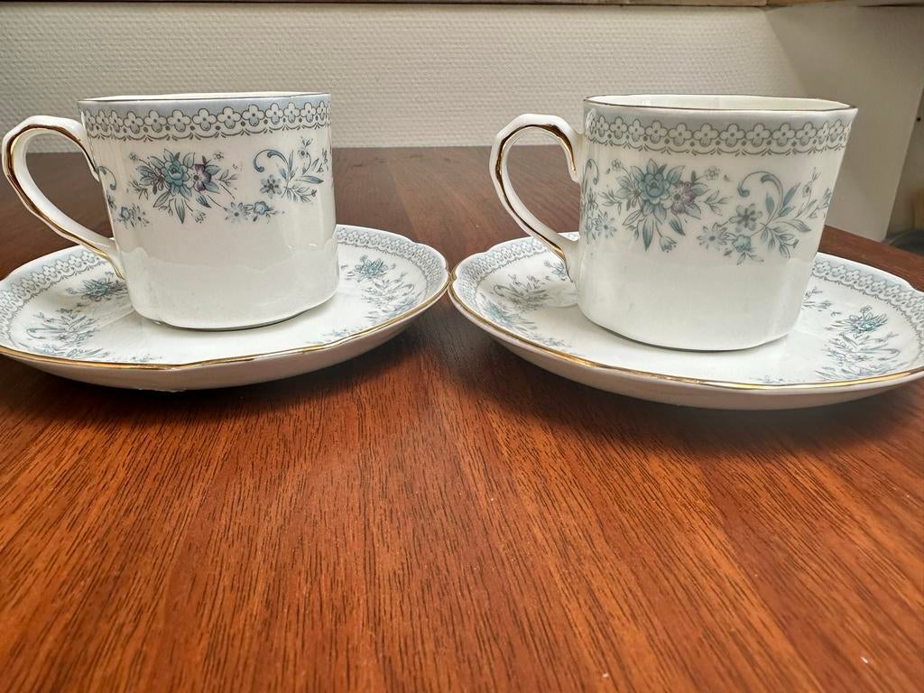 Balmoral Castle Bone China Kopjes met Schotels (2 stuks), Ophalen of Verzenden