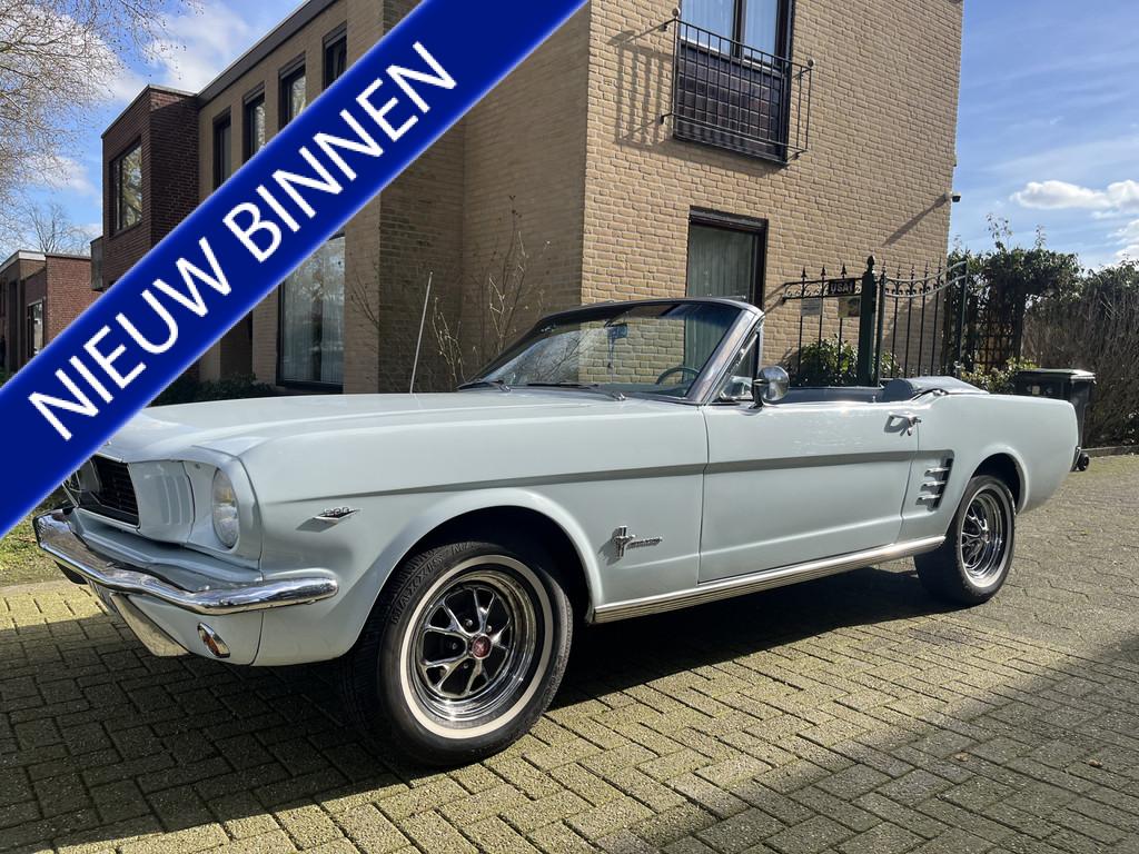 Ford Mustang 289 (bj 1966, automaat), Auto's, Oldtimers, Automaat, 4733 cc, Cabriolet, Blauw