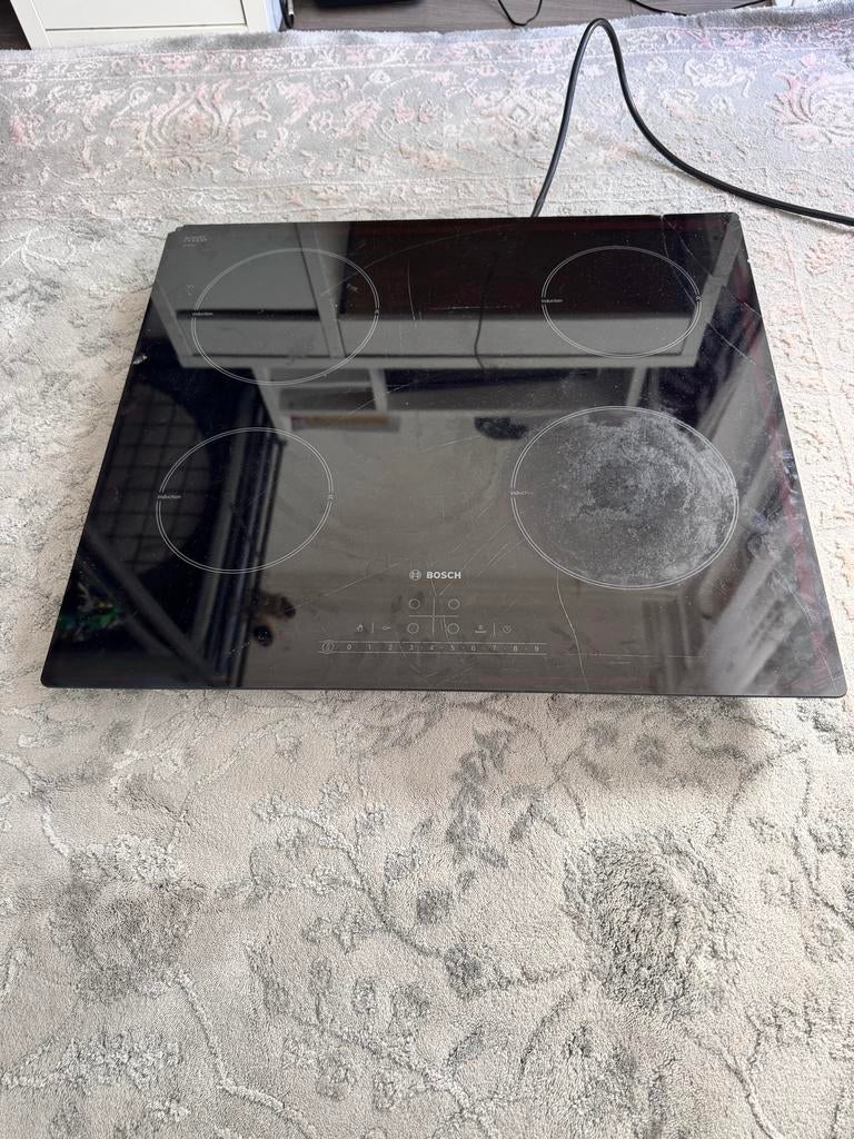 Bosch Inductie Kookplaat PIA611F18E - Gebruikt, Ophalen, Gebruikt, 4 kookzones, Inductie