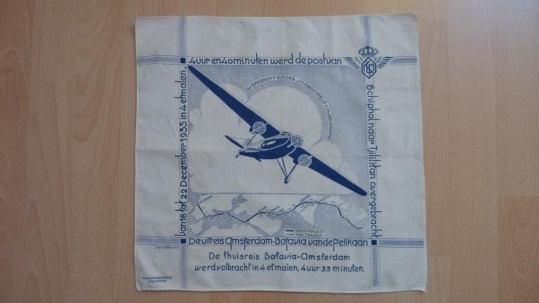 KLM 1933 vliegtuig Pelikaan BATAVIA AMSTERDAM visa versa, Verzamelen, Ophalen, Zo goed als nieuw, Overige typen