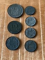 Set Nederlandse Zink Oorlogsmunten 1941-1944, Postzegels en Munten, Munten | Nederland, Ophalen, Koningin Wilhelmina, Overige waardes