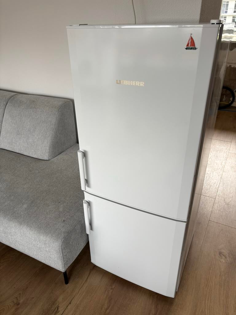 (Bijna) GRATIS Liebherr Koel-vriescombinatie - Wit,, Ophalen, Gebruikt, 200 liter of meer, 60 cm of meer