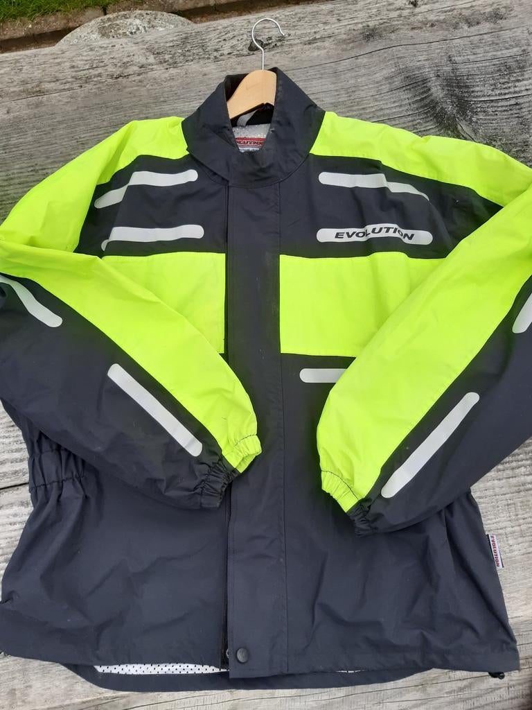 Motor regenjas. Maat M, Motoren, Kleding | Motorkleding, Ophalen, Tweedehands, Jas | textiel, Evolution