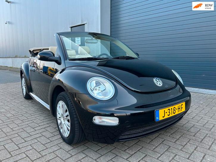 Volkswagen New Beetle Cabriolet 1.4i LEDER APK 2005, Auto's, Volkswagen, Bedrijf, Te koop, Beetle (Kever), ABS, Airbags, Centrale vergrendeling