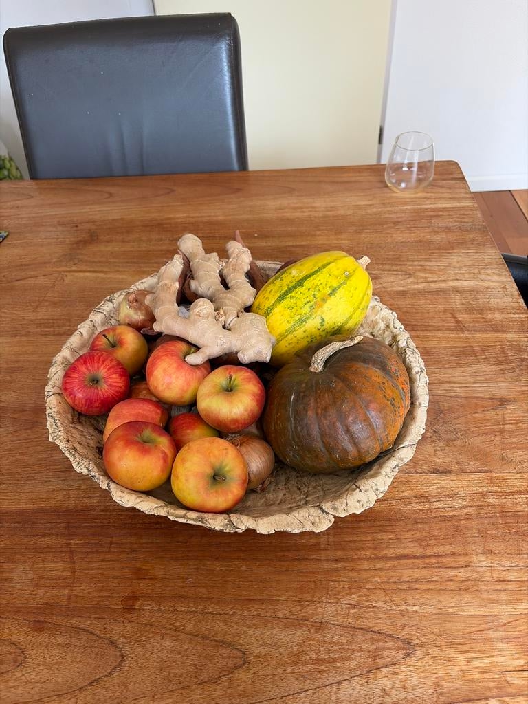 Handgemaakte fruitschaal, Ophalen, Gebruikt, Schaal, Rond