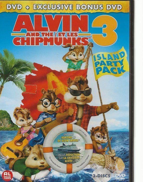 DVD: Alvin and the Chipmunks 3 (DVD + bonus DVD), Tekenfilm, Ophalen of Verzenden, Zo goed als nieuw, Alle leeftijden