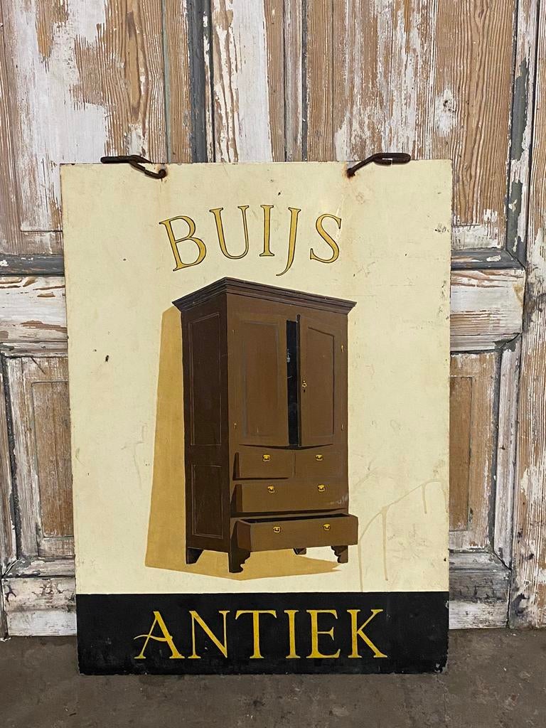 Groot Uithangbord / Gevelbord uit Heusden Vesting. IJzer., Ophalen