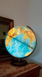 Prachtige! vintage Columbus duplex wereldbol - globe lamp, Ophalen of Verzenden