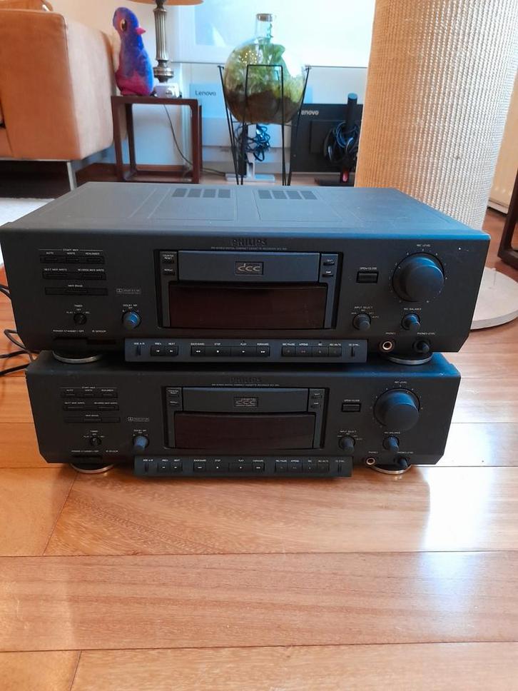 2x Philips DCC900 Digital Compact Cassette Recorder defect, Audio, Tv en Foto, Cassettedecks, Philips, Ophalen