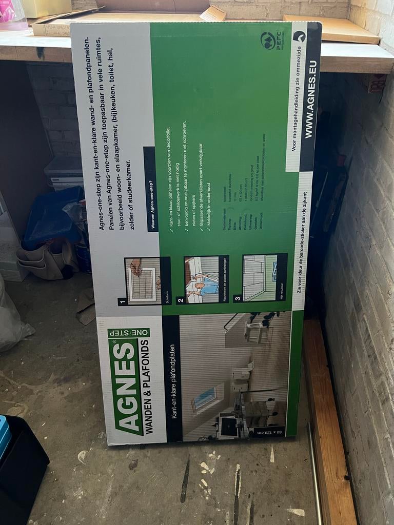 Agnes plafondplaten White Inspiration 1 pak, Doe-het-zelf en Verbouw, Platen en Panelen, Ophalen, Nieuw, Hout, Minder dan 20 mm