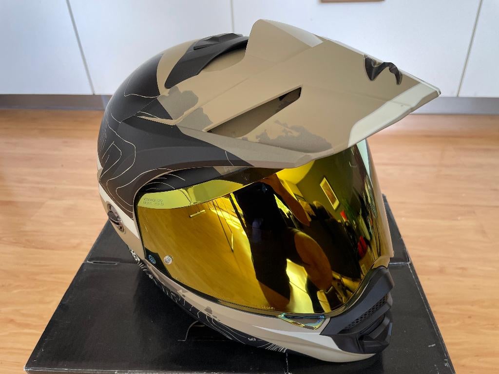 Scorpion adventure helm - ADX2 - AT960 - Topographic - mt L, Overige merken, Systeemhelm, Dames, Ophalen of Verzenden