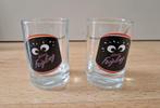2 shotglazen glas shot glaasjes glazen feigling kleiner, Ophalen of Verzenden, Zo goed als nieuw, Overige typen