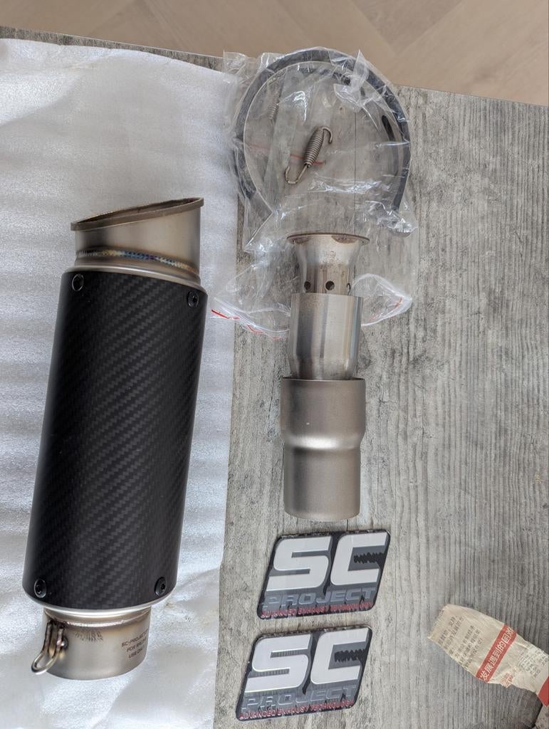 Imitatie SC Project uitlaatdemper - motor uitlaat demper, Motoren, Ophalen of Verzenden, Nieuw