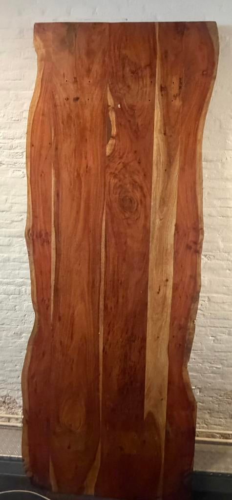 Eet Tafel blad+ gietijzeren onderstel x2, Ophalen of Verzenden, Zo goed als nieuw, 75 cm of meer, 60 cm of meer