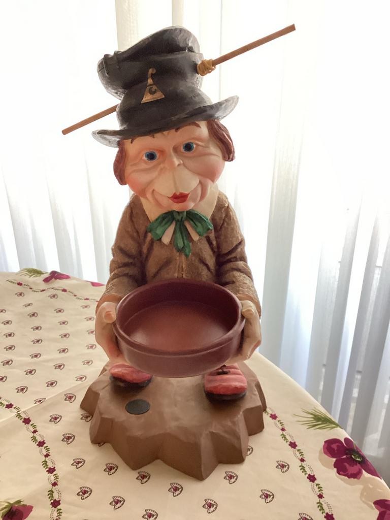 Grote Laaf figuur met schaal - Decoratief beeld, Ophalen, Gebruikt, Laaf