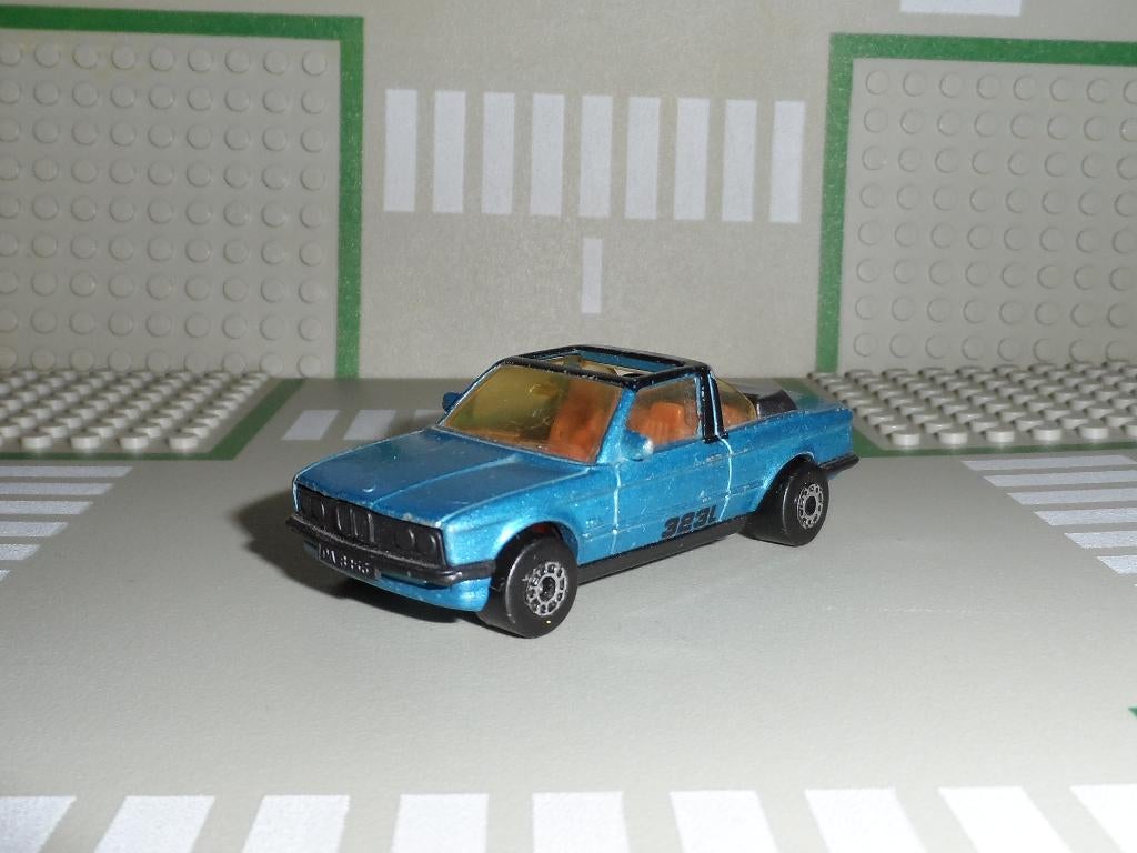 Matchbox - BMW 323i Cabriolet (blauw) - Vintage 1:64 (1), Ophalen of Verzenden, Zo goed als nieuw, Auto