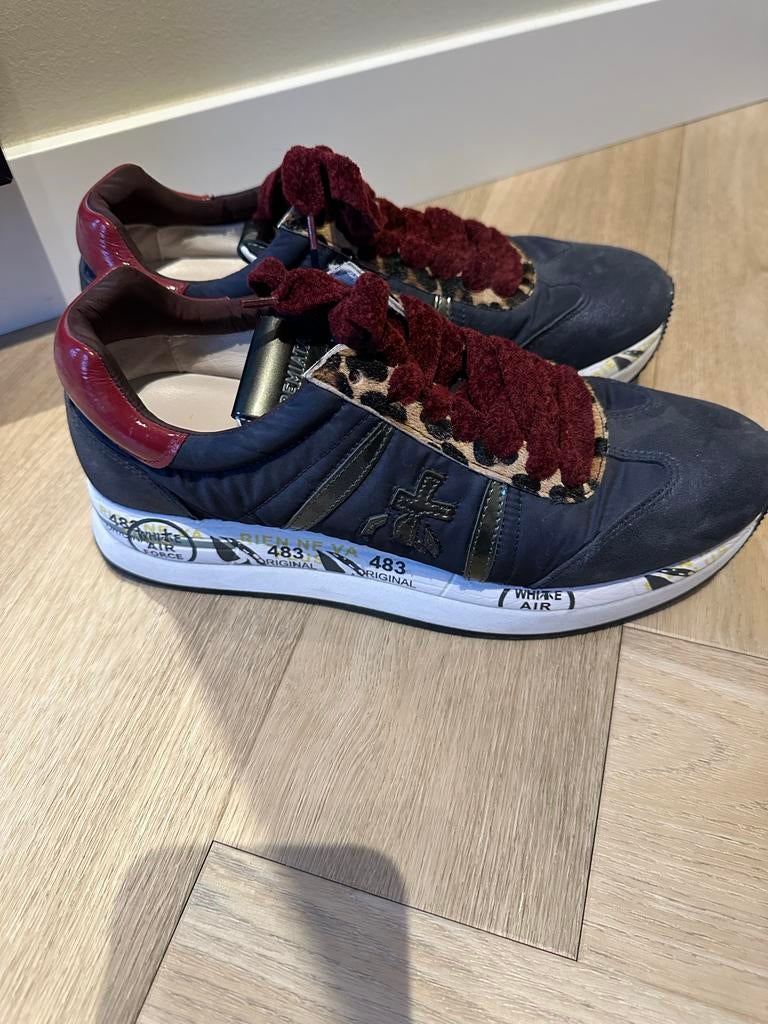Premiata sneakers maat 39 blauw, Ophalen, Zo goed als nieuw, Blauw, Sneakers of Gympen